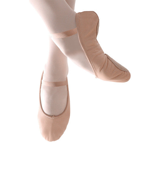 Ballet Shoes Leather Split Sole (Available in Pink or Black