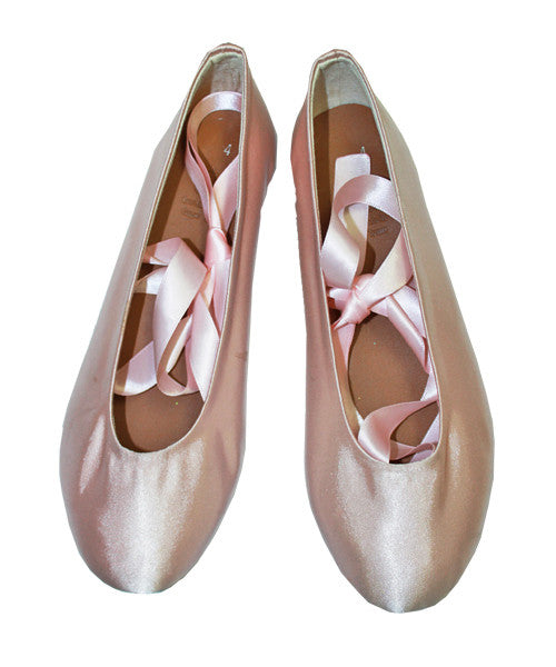 Ballet pumps on sale with ribbons