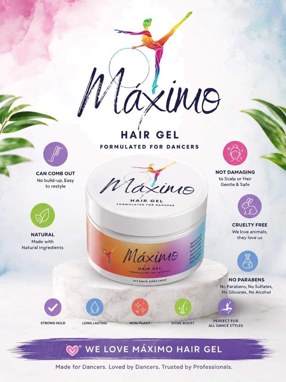 HAIR GEL NEW PODUCT - MAXIMO HAIR GEL -  SAMPLE SIZE 25ML TESTER