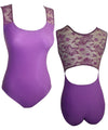 Fancy Leotard with Lace Covered Back FL07