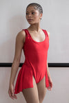 Fancy Leotard with Tail Lace covered Back (FL07A)