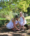 Mommy & Me white lace tutu