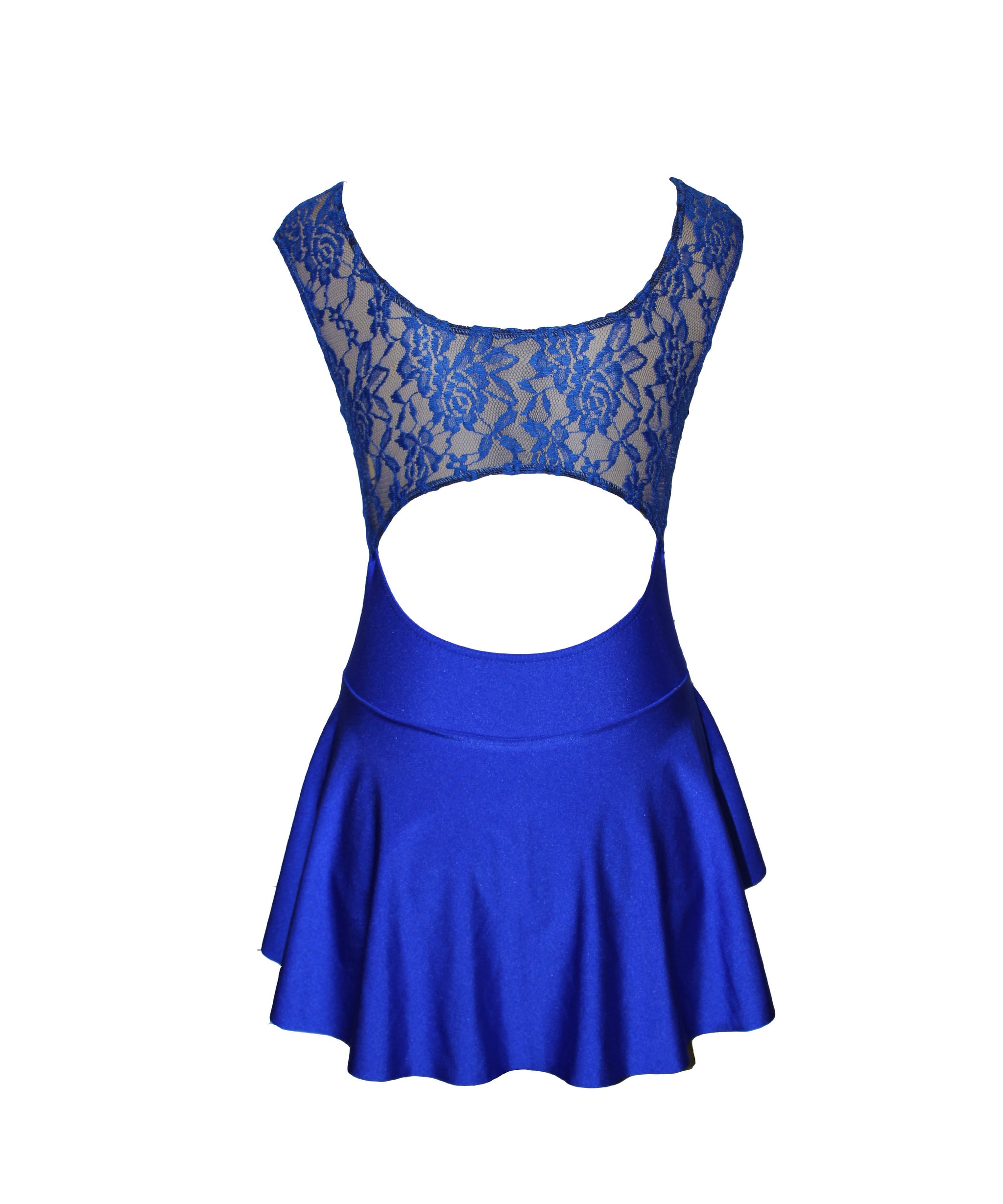 Fancy Leotard with Tail Lace covered Back (FL07A)